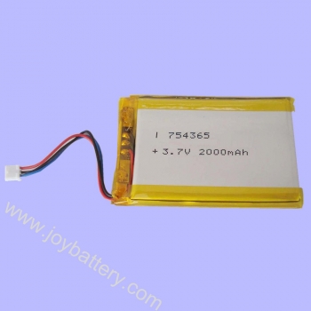 3.7V 2000mAh Polymer Li ion Battery