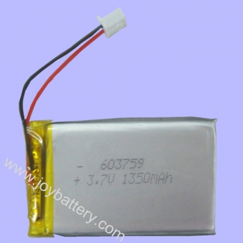3.7V 1350mAh Polymer Li ion Battery