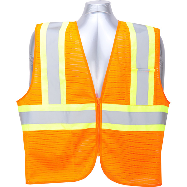 100% polyester ANSI-107 high visibility safety vest