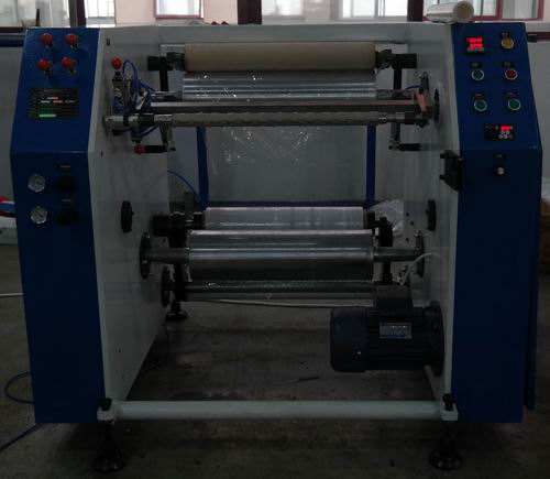 Coreless cling film rewinder