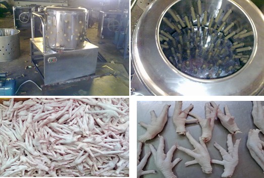 chicken feet peeling machine 