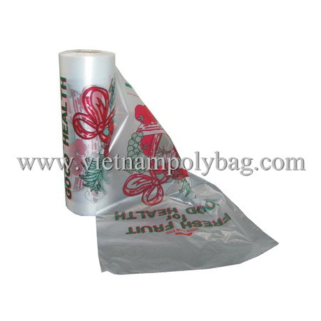 Flat bag on roll for food packing- vietnampolybag.com