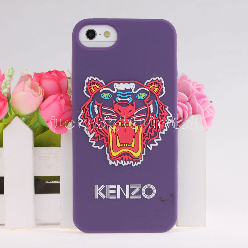 Kenzo 3D Tiger Head silicon Case cover for Apple Iphone 5