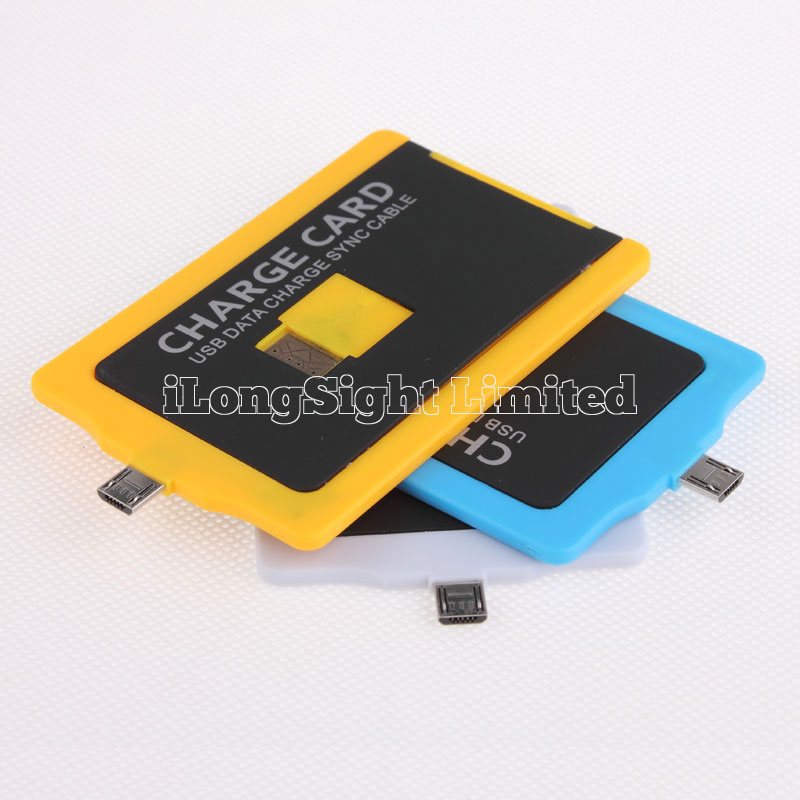 3 mm Thickness Charge Card 5 Pin Micro USB Data Sync Charging Cable For Samsung,HTC,Blackberry