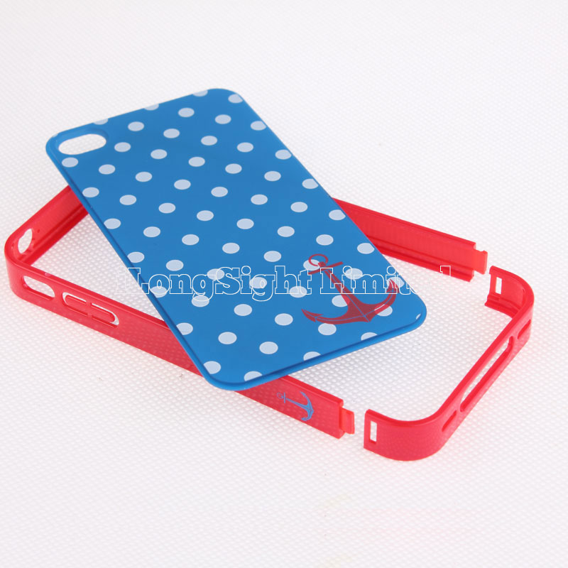 New design 3 in 1 hard plastic case for iphone 4 4s
