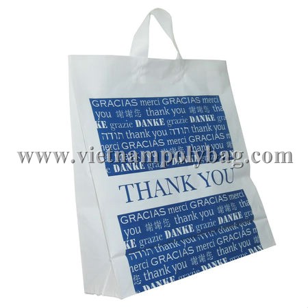 Soft loop handle bag, block bottom - www.vietnampolybag.com