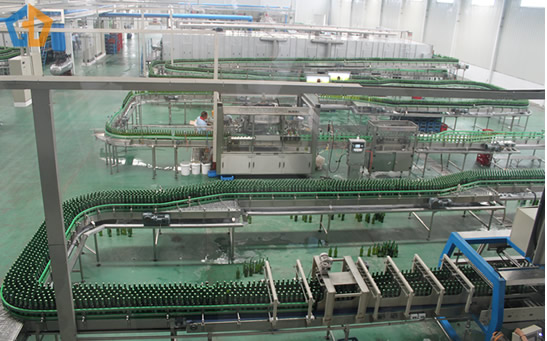 Beer Glass Bottles Conveying System