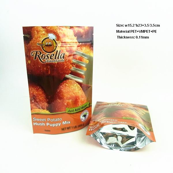 Sweet Potato Cooked stand up laminated aluminum mylar bags