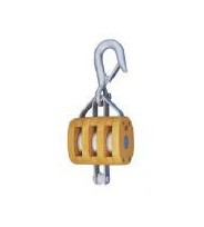 Regular Wood Block, Triple with Hook