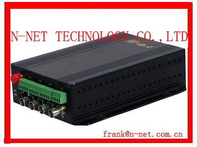 4Channel CCTV Video over fiber converter