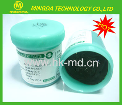 Original 500g Senju soldering paste sn42bi58, lead free solder paste/BGA low temperature soldering paste