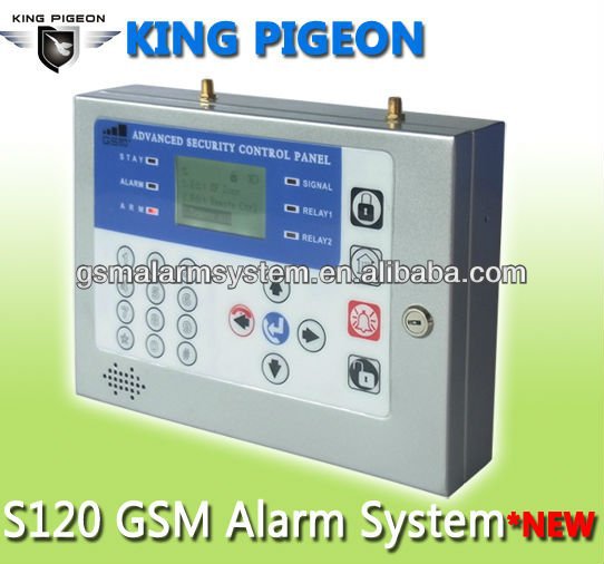 New LCD Display Menu Office GSM Alarm System 