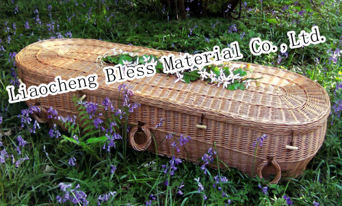 Wicker coffin