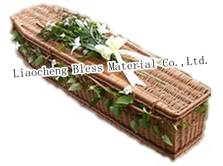 Wicker coffin