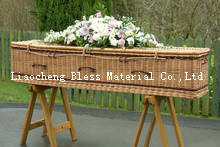 Wicker coffin