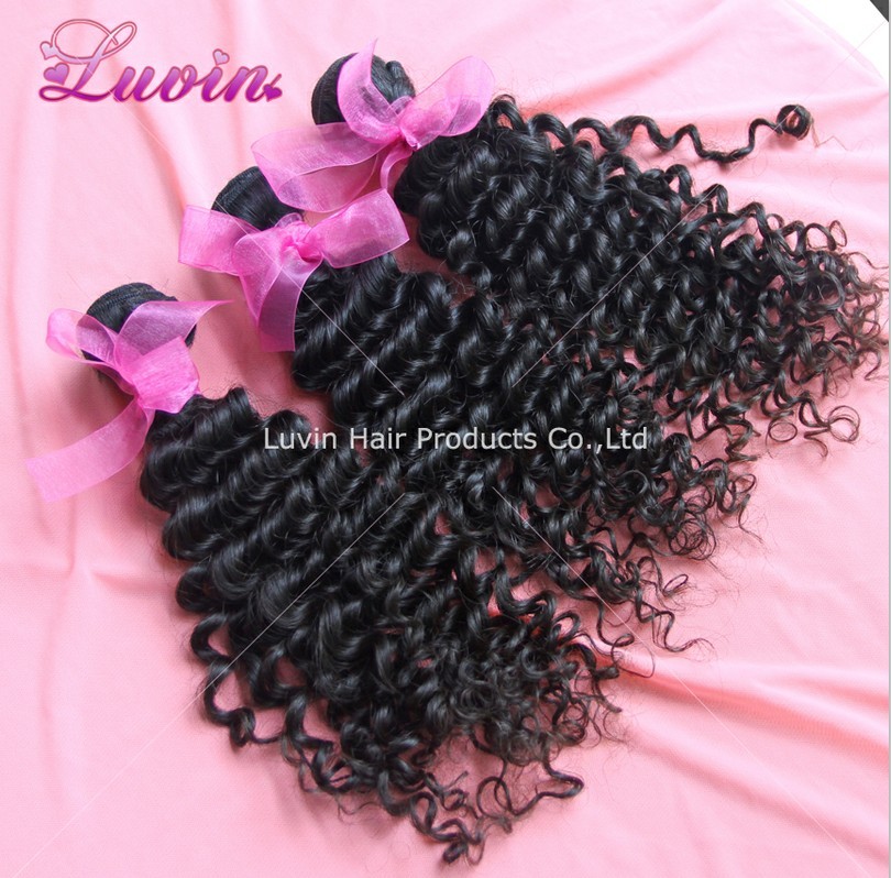 Brazilian virgin weft,Deep wave, Double Weaving Machine Weft