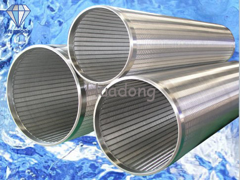 Wire wrapped johnson screens for water well drilling