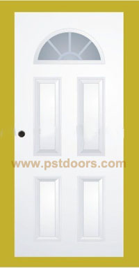 glass door with panel door with door frame 