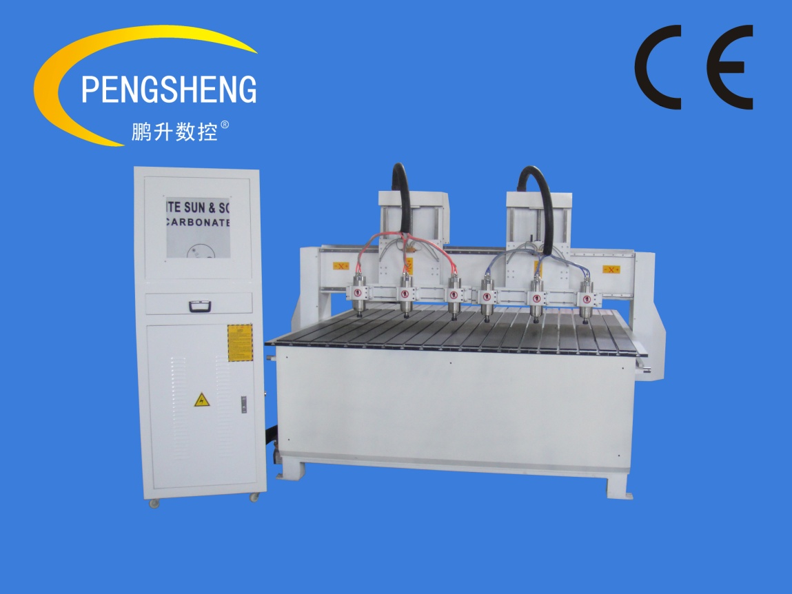 6 heads engraving machine