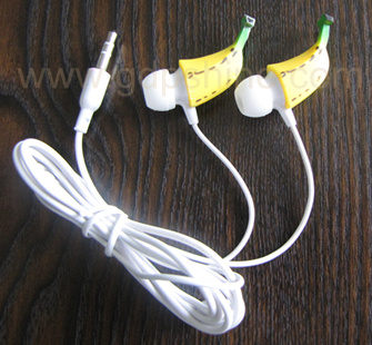 Fashion cute banana MP3 earphone creative electron