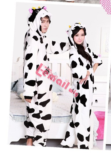 Unisex Kigurumi Party Costume Pajama Cow Animal Pyjamas