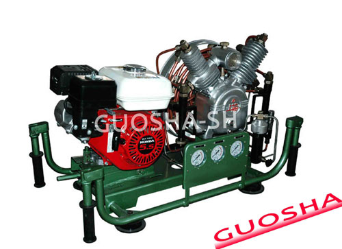 Breathing  high pressure air compressor( 300 bar 30 mpa 4500 psi 100L/min 440V  60HZ  220V 380v 50HZ  gasoline engine) 