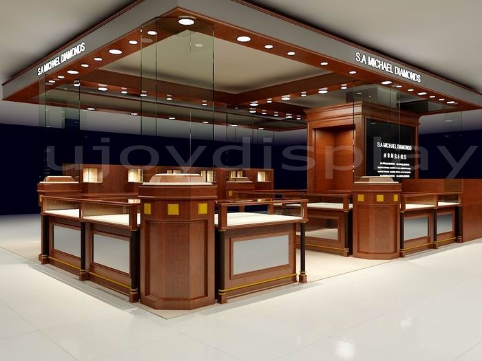 chain store jewelry display showcase