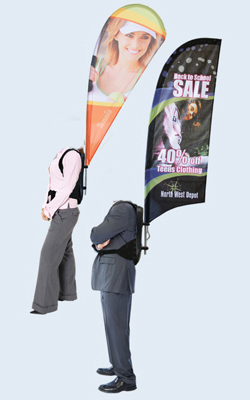 backpack flag,backpack banner,walking flag