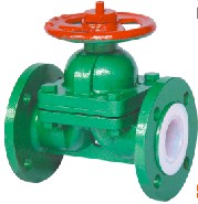 GB standard weir pattern fluorine plastic lined diaphragm valve