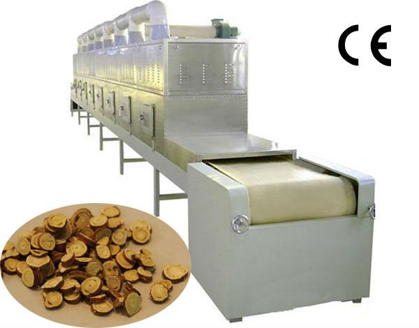 Licorice Chip microwave drying and sterilization equipment-herb dryer and sterilizer
