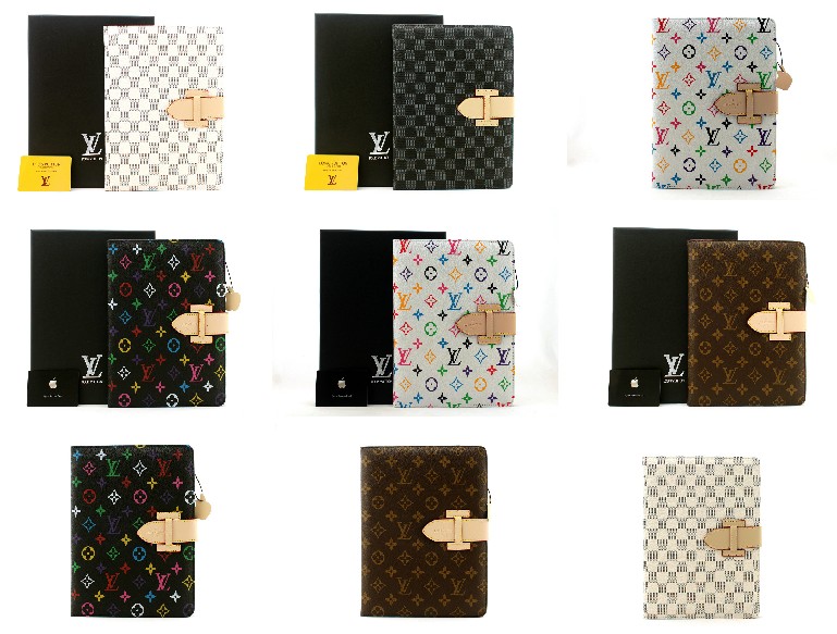 LV iPad Leather Case  cutis vera case  Multi-Color Smart Slim Cover Magnetic 