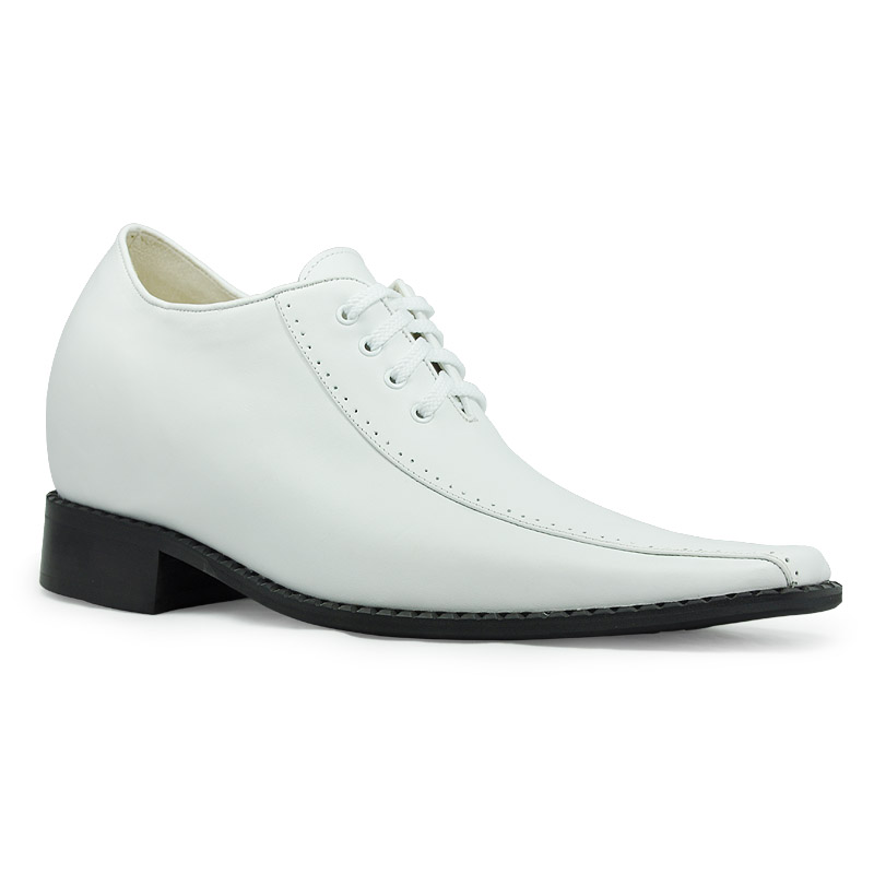 White dress shoes for men;wedding shoes