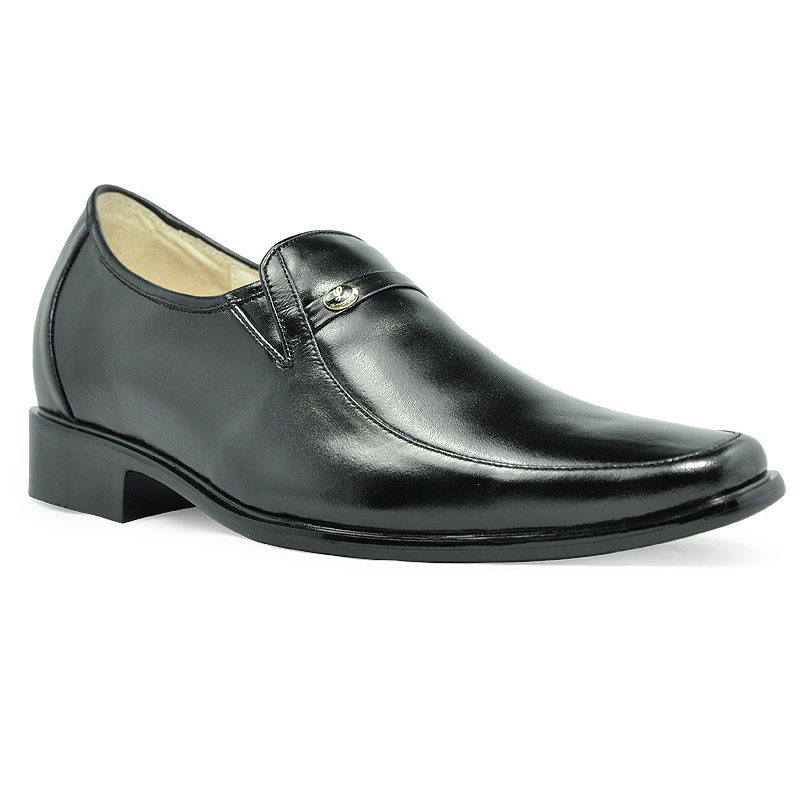 Genuine leather heightening shoes for men