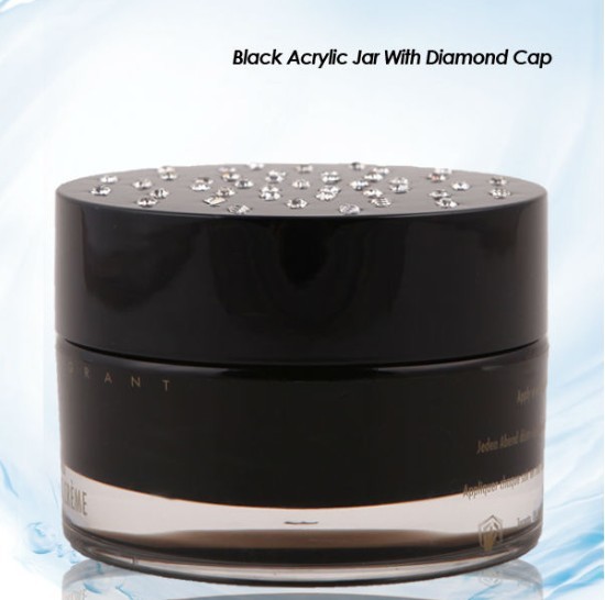 100ml diamond acrylic cream jar 