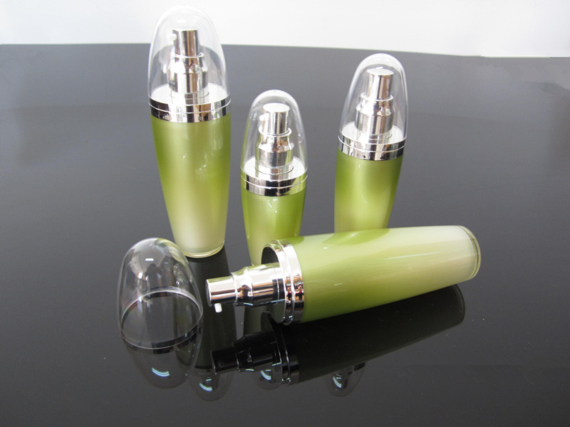 60ml 80ml 120ml Ball shape acrylic lotion bottles with pump 