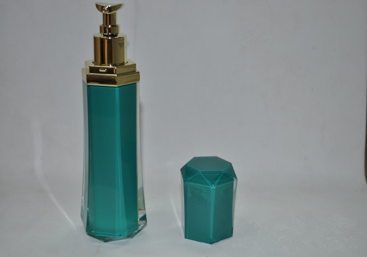 Diamond Cosmetic Packaging Acrylic Airless Bottles 