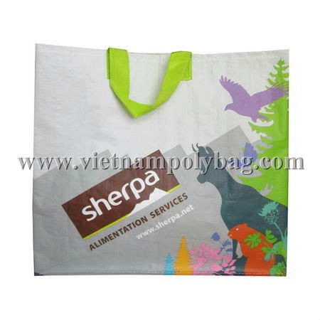Eco-friendly recycled PP woven fabric shopping bag - vietnampolybag.com