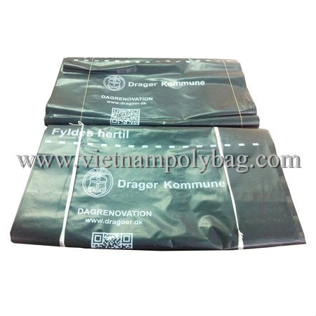 Flat plastic garbage bag, refuse sack bag, loose sack bag-vietnampolybag.com