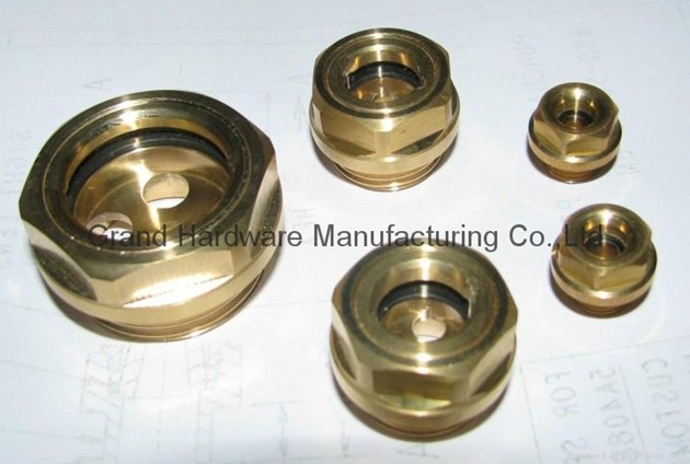 Brass Oil level sight glass