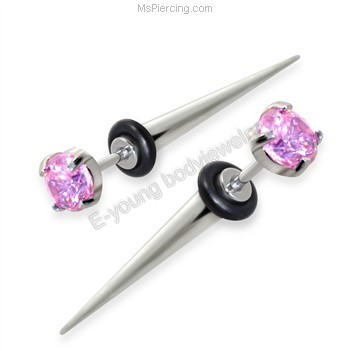 Latest design surgical stainless steel body jewelry fake ear taper