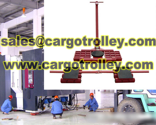 Cargo trolley also known as moving roller skates 