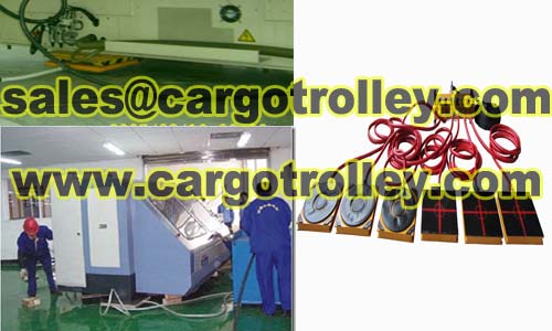 Air bearings moving heavy duty loads in clean rooms