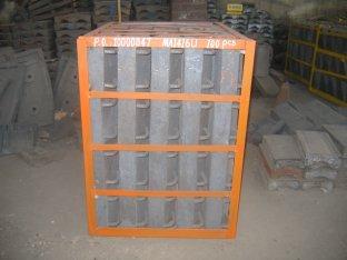 Steel Castings Wear Liners For Mine Mills With HRc33~42 DF077