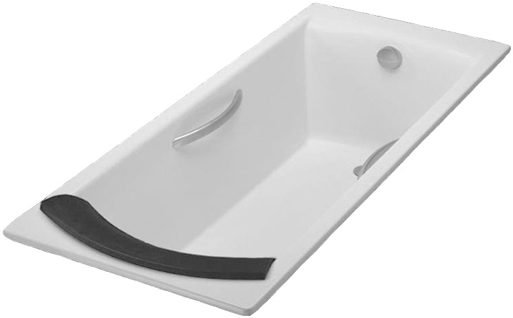 Simple cast iron bathtub