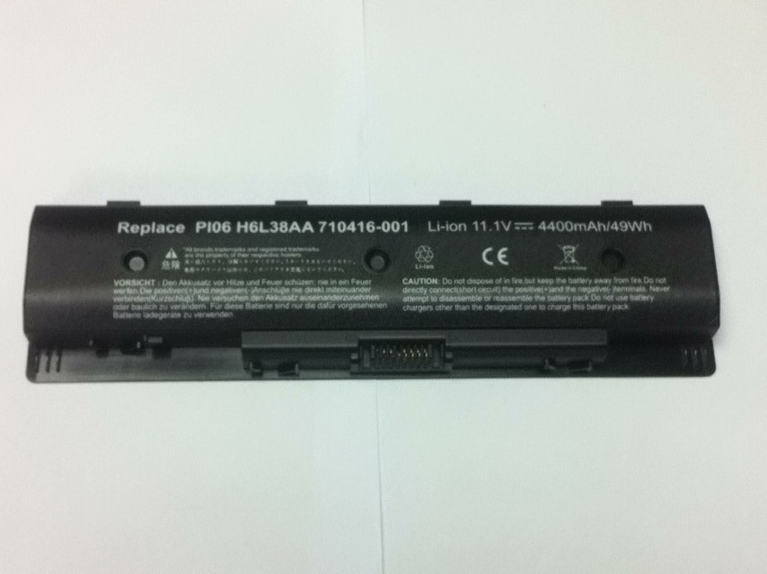 New Good Quality Notebook/Laptop Battery Replacement for HP PI06 Battery, 6 Cells, 4,400mAh