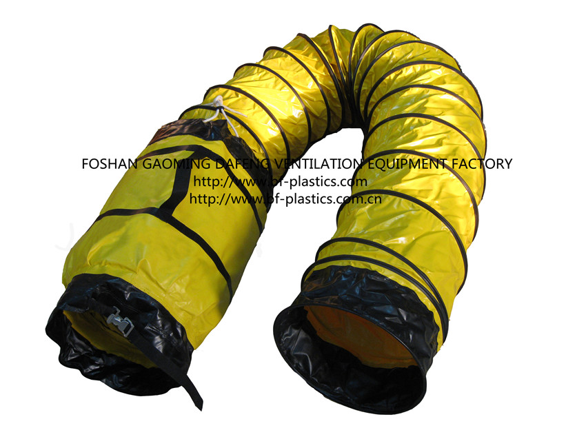 300mm 12inch yellow suction ventilation air duct with bag 