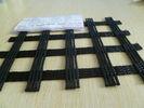 High Strength Polyester Geogrid , Warp Knitting Geogrid 80KNM