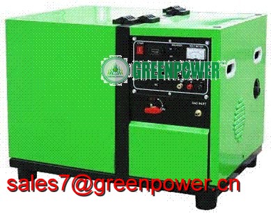 5KW sound proof/silent/low noise portable home use/household LPG/natural gas alternator/generator