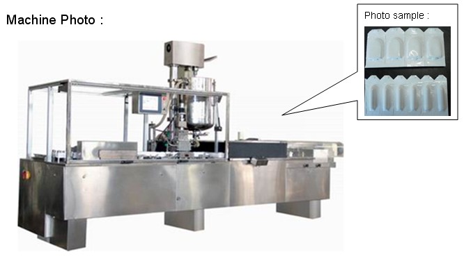 China pharmaceutical packing machine for high speed suppository filling and sealing machine