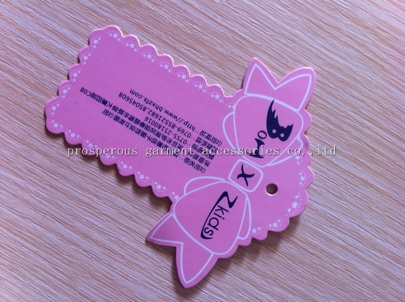 laser cut logo fashion clothing swing tags